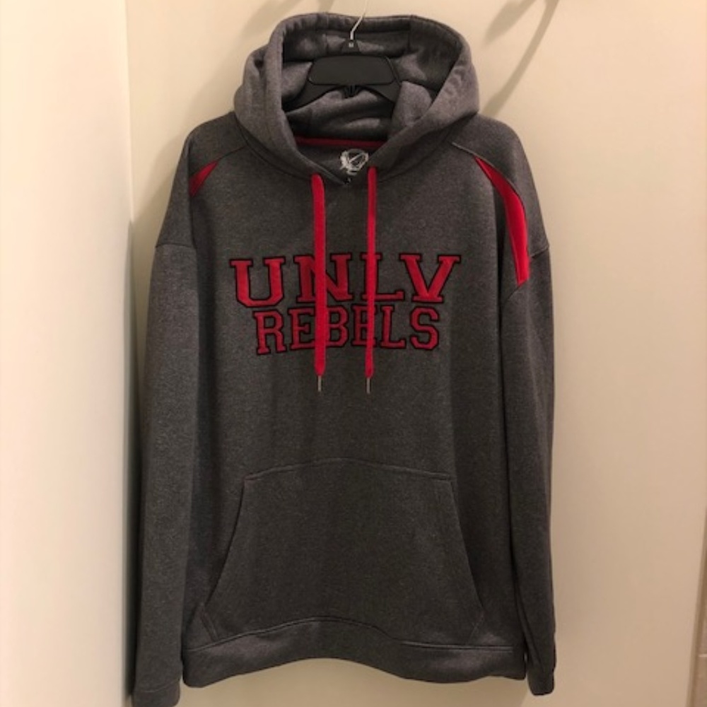 UNLV Rebels Heathered Gray Tri-Blend Sweatshirt